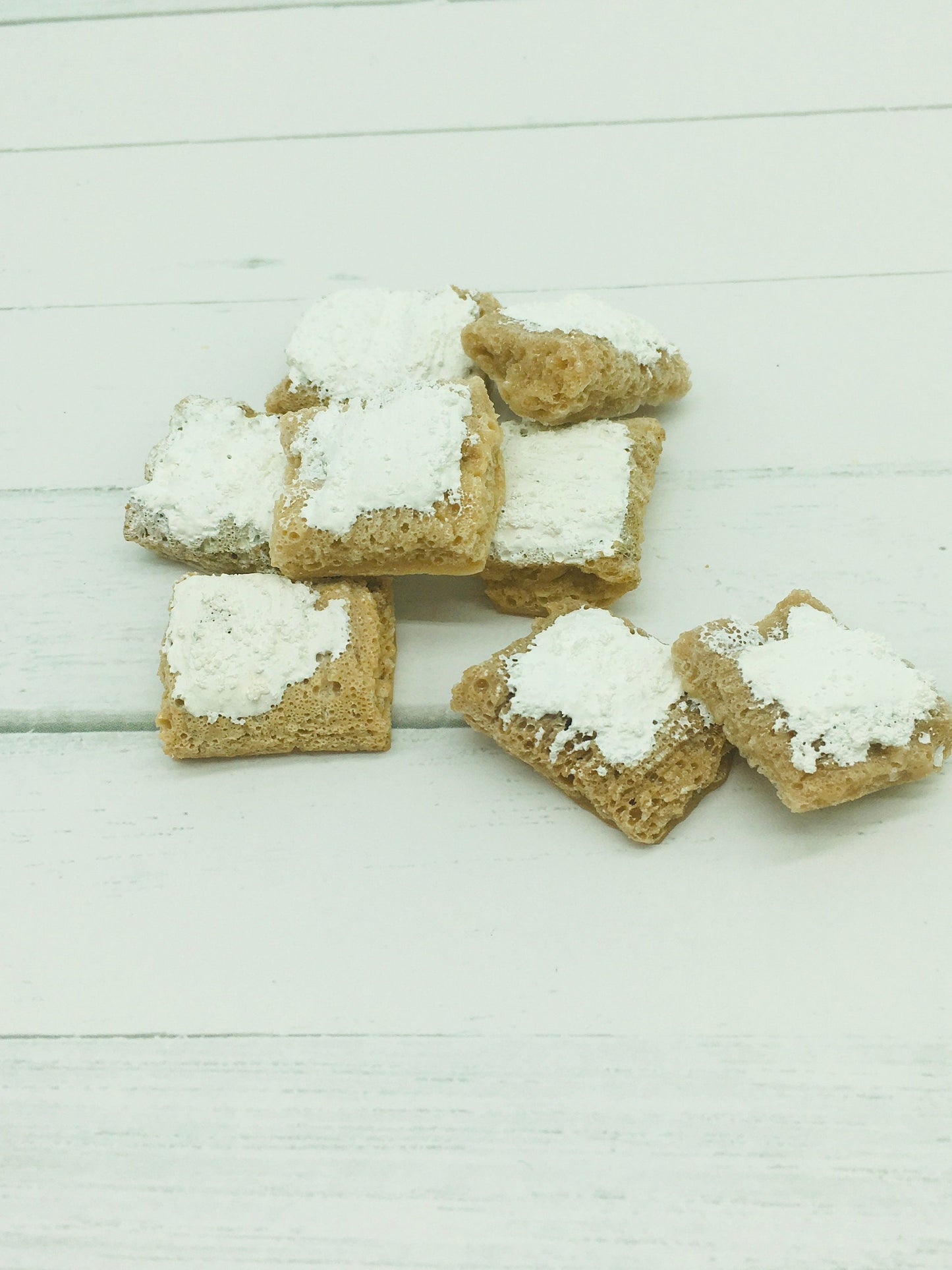 Faux Cereal, Fake Frosted Wheat Squares, Decoden, Fake Food, Photo Props, Kitchen Staging, Tiered Tray Decor, Fake Baking Crafts