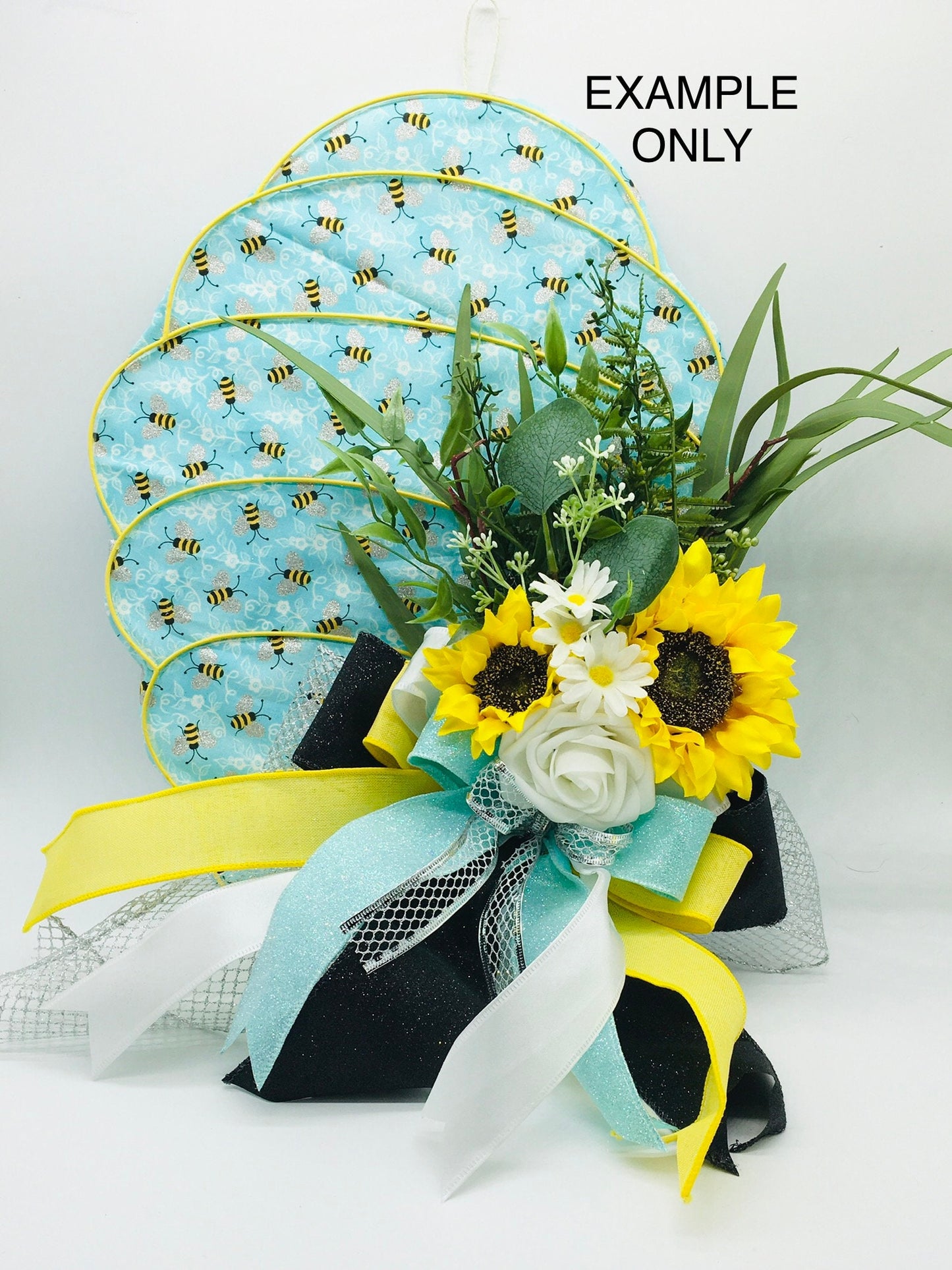 Bee Hive, Wreath Kit DIY, Bee Decor, Bee Wreath, Bee Door Hanger, Wreath Attachment Kit, Mother’s Day Gift, Spring Decor