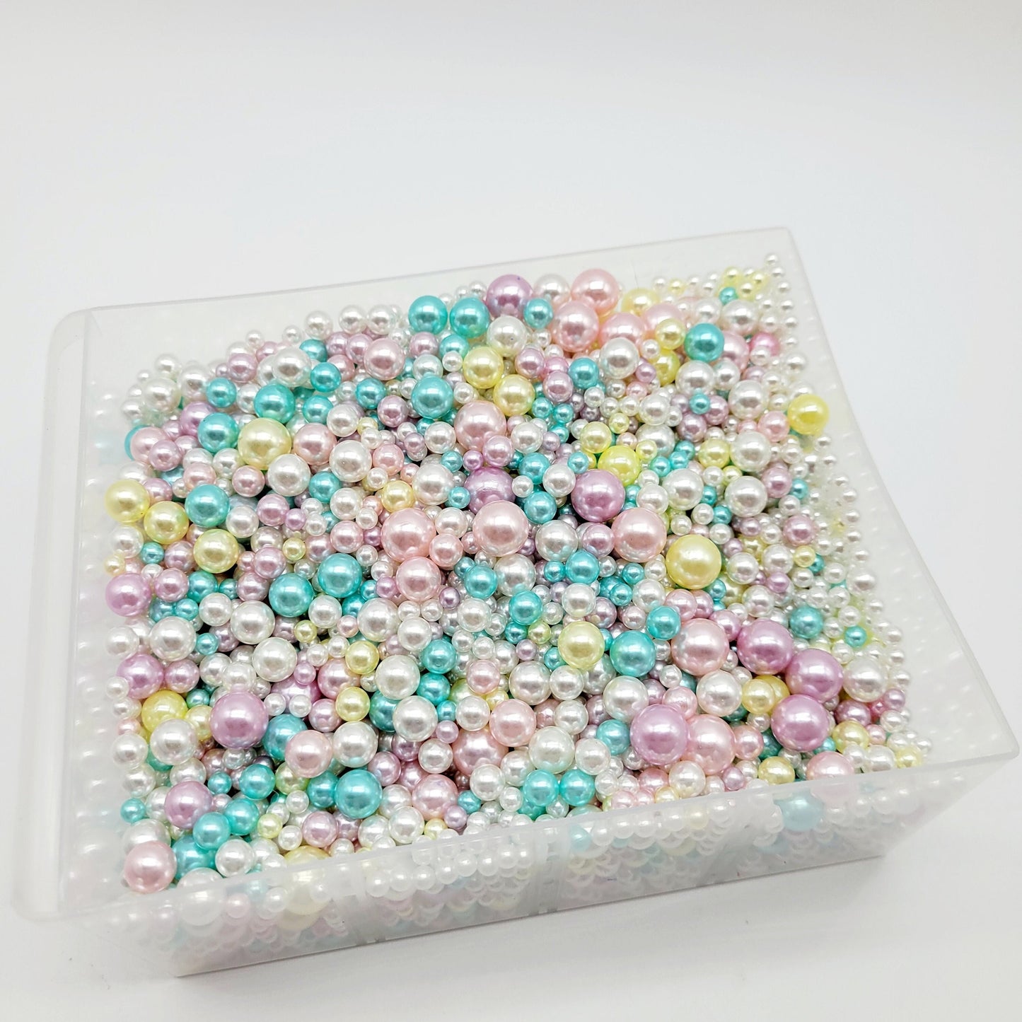 NO Hole Beads, Multi Size Pearl Acrylic Beads, Jewelry, Fake Bake Supplies, Slime Beads, Decoden, Resin Craft Beads, Junk Journaling Beads