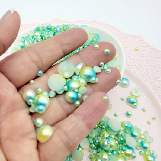 Multi Size Flatback Beads, Cabochons, Nail Art, Decoden, Fake Bake Beads, Mermaid, Unicorn Craft Beads, Costume Beads, Hairbow & Jewelry
