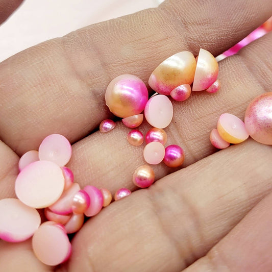 Multi Size Flatback Beads, Cabochons, Nail Art, Decoden, Fake Bake Beads, Mermaid, Unicorn Craft Beads, Costume Beads, Hairbow & Jewelry