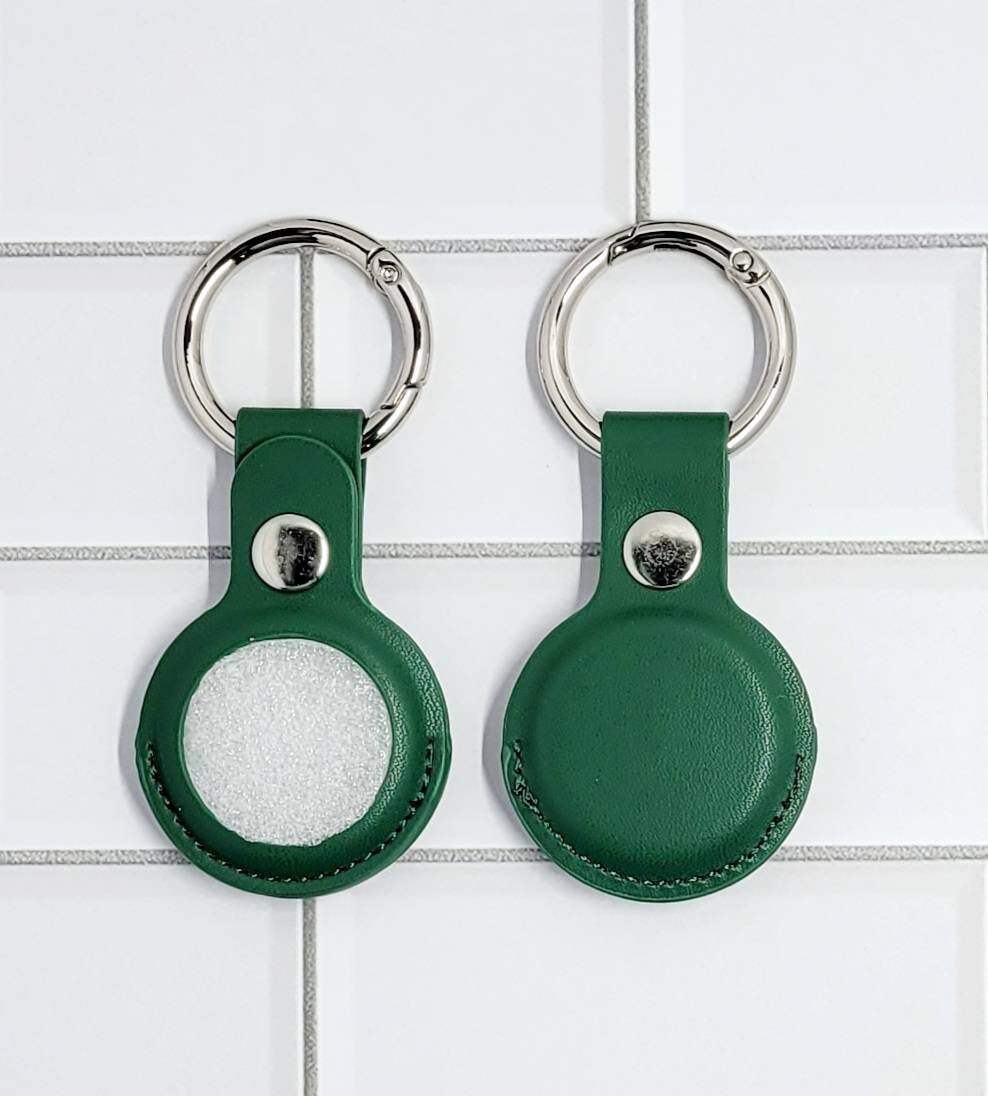 Air Tag Holder, Keychain Holder, Accessory, Backpack, Purse, Gym Bag, Pet Collar, PU Leather, Mother's Day Gift