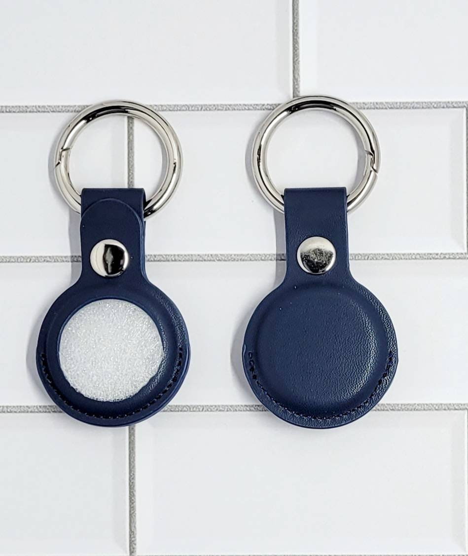Air Tag Holder, Keychain Holder, Accessory, Backpack, Purse, Gym Bag, Pet Collar, PU Leather, Mother's Day Gift
