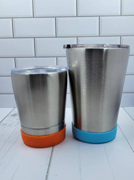 Small Size Silicone Tumbler bumpers. Fits MOST 12 oz Kids tumblers & 8 oz Kids tumblers.
