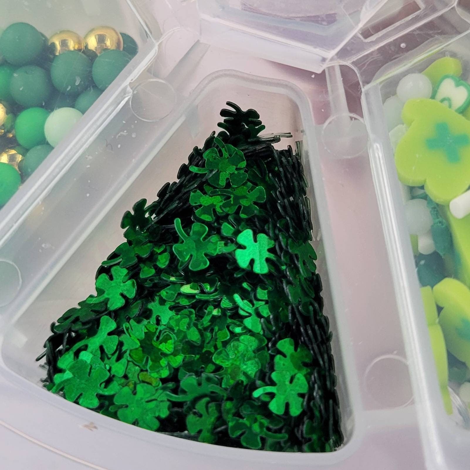 Faux Sprinkles, Assorted Mix, St.Patrick’s Day, Clover Confetti, Foam Beads, Clay Daisy Sprinkles, Faux Bakes, Shaker Card, Decoden