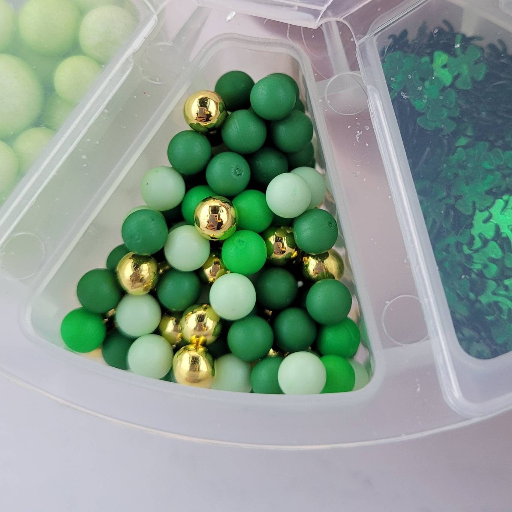 Faux Sprinkles, Assorted Mix, St.Patrick’s Day, Clover Confetti, Foam Beads, Clay Daisy Sprinkles, Faux Bakes, Shaker Card, Decoden