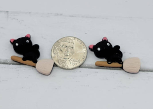 Cabochons, Halloween,  Black Cat, Fake Bake Supplies, Hairbow & Barrette Add Ins, I Spy,  Slime Add Ins, resin , Decoden, Kawaii