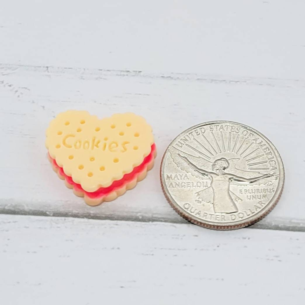 Fake Cookie, Cabochons, Sandwich Cookie, Fake Bake Supplies, Hairbow & Barrette Accent, Craft Supplies, Decoden, Kawaii, Resin