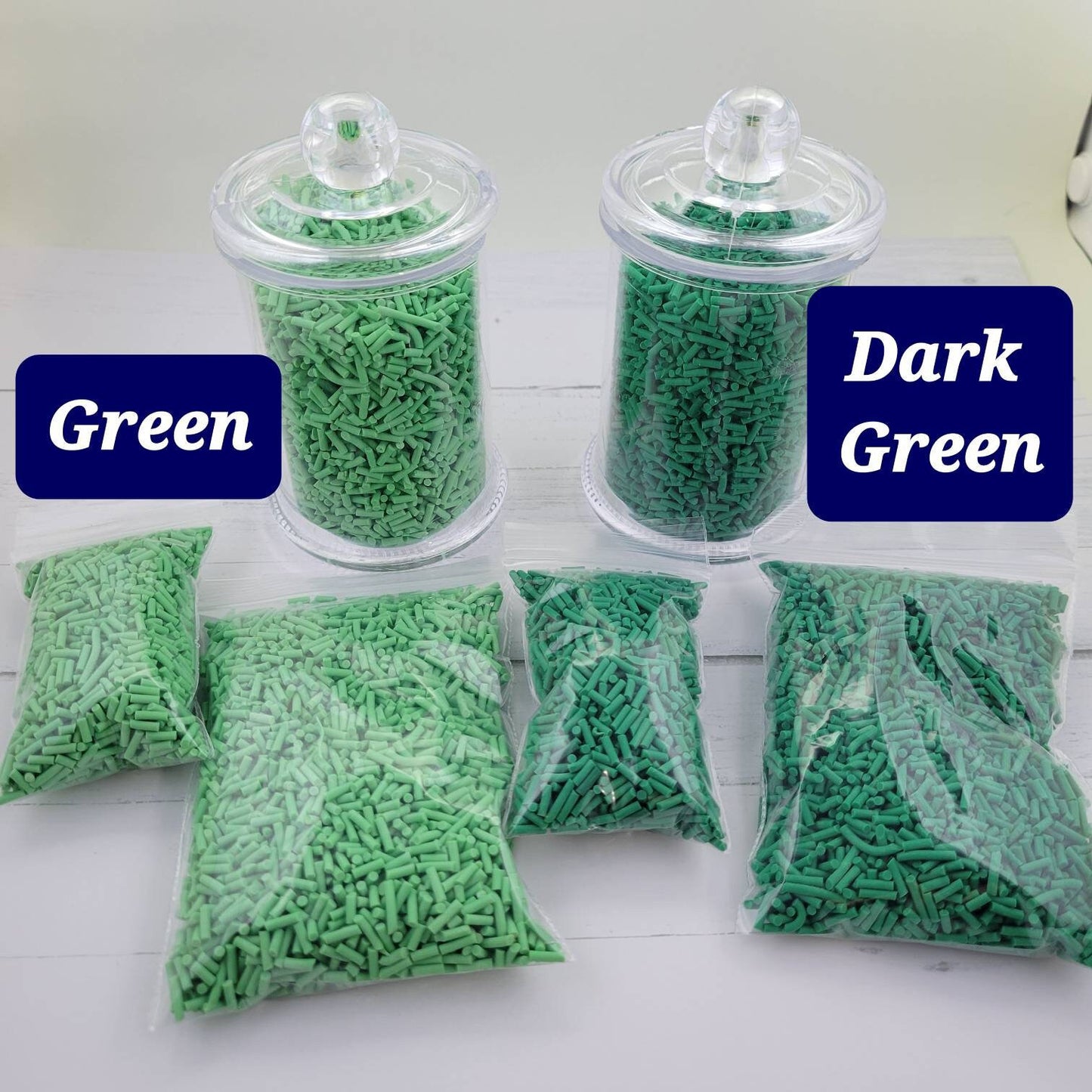 Fake Sprinkles, Green Sprinkles, Fake Bake Supplies, Slime Kit Embellishments, Craft Supplies, Fake Cake Sprinkles, Faux Sprinkles