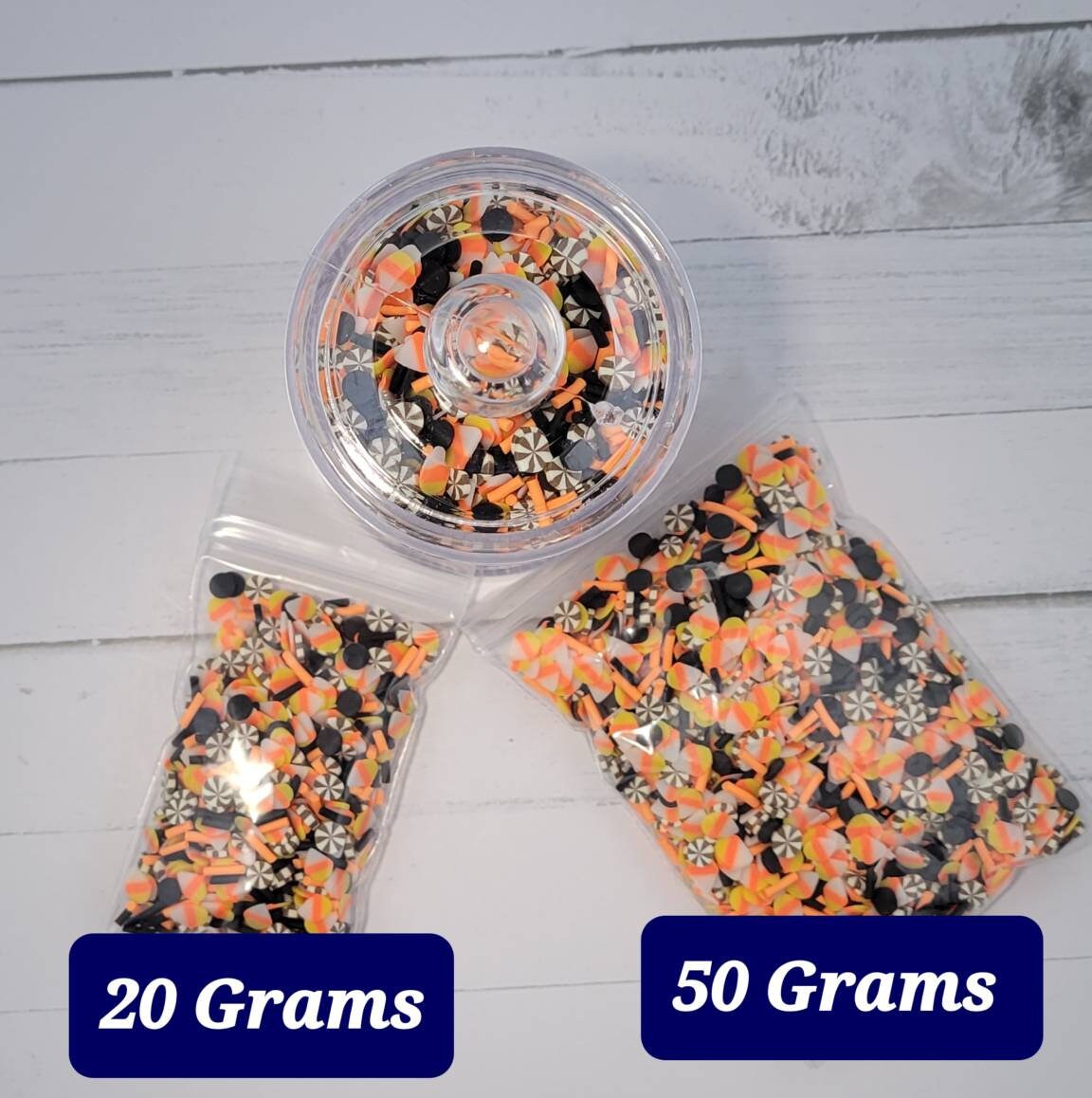 Halloween Fake Sprinkles, Fall Fake Sprinkles, Candy Corn Mix Sprinkles, Fake Bake Supplies, Slime Kit Sprinkles, Craft Clay Sprinkles