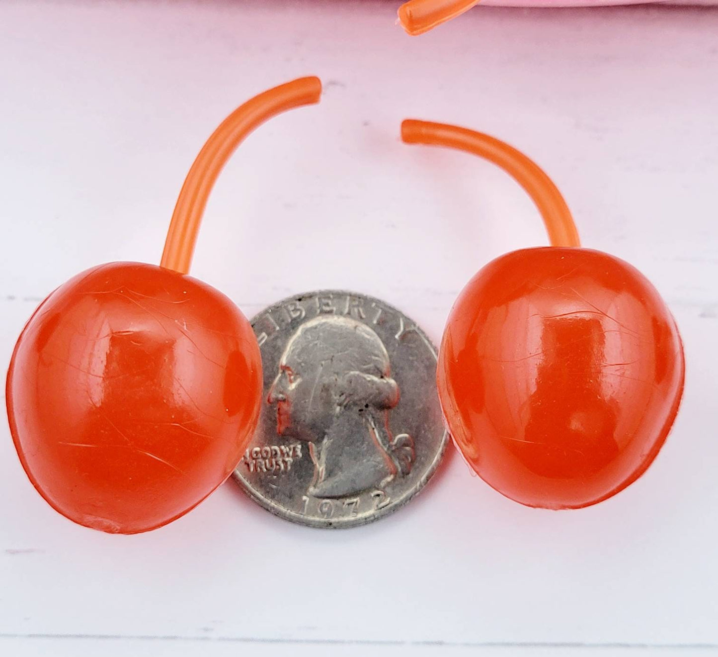 5 pieces Realistic Large Maraschino Cherries, Fake Food, Fake Bake Supplies,  Tiered Tray, House Staging, Photo Props, Kitchen Decorations