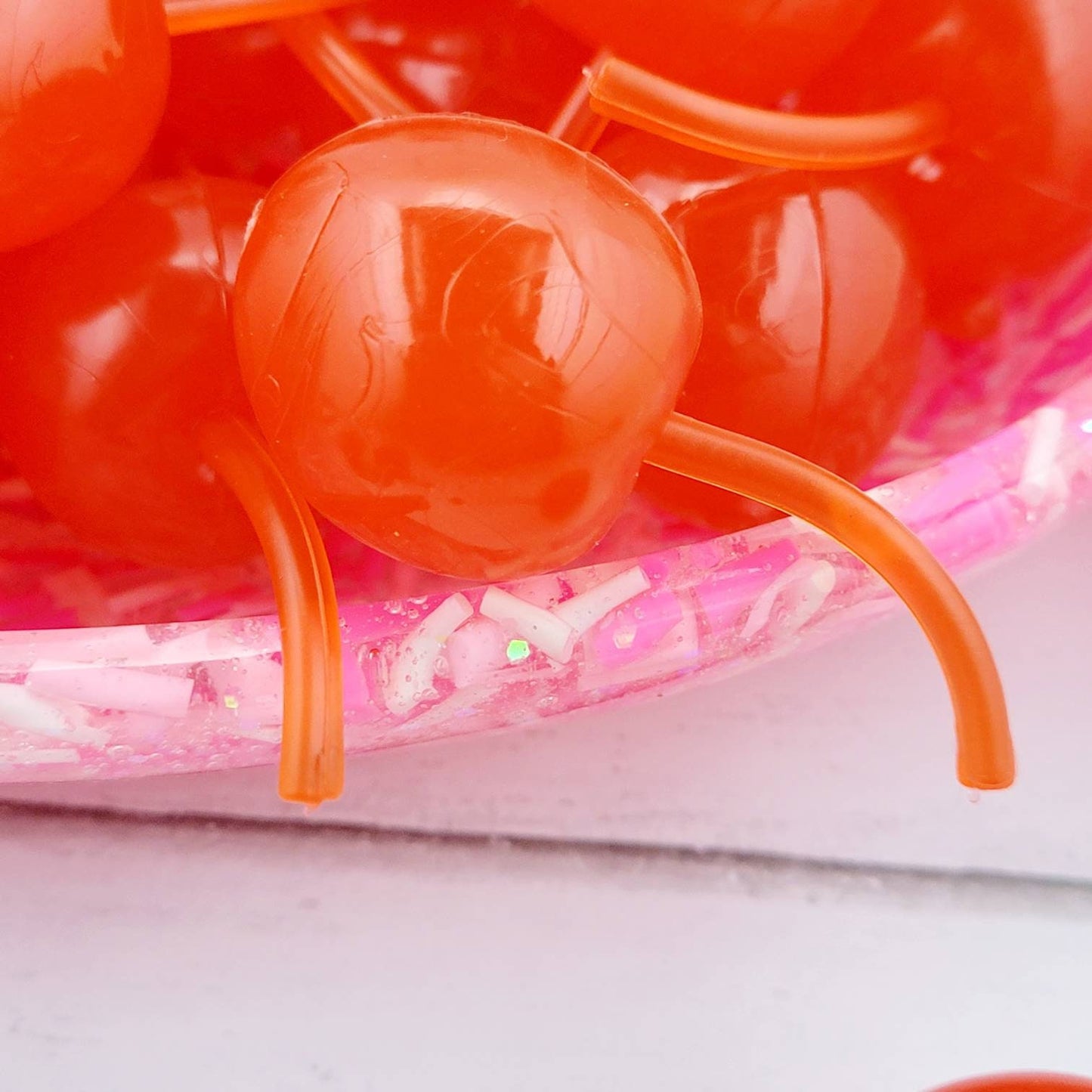 5 pieces Realistic Large Maraschino Cherries, Fake Food, Fake Bake Supplies,  Tiered Tray, House Staging, Photo Props, Kitchen Decorations