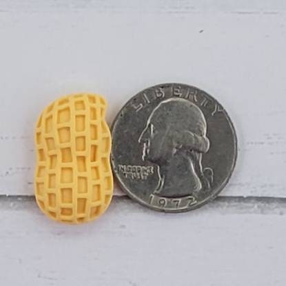 Peanuts! FAKE Peanut Cabochons. Fake Bake Supplies, Craft Supplies, Hairbow Accents, I Spy Kit Add On, Slime Kit Add On, Decoden