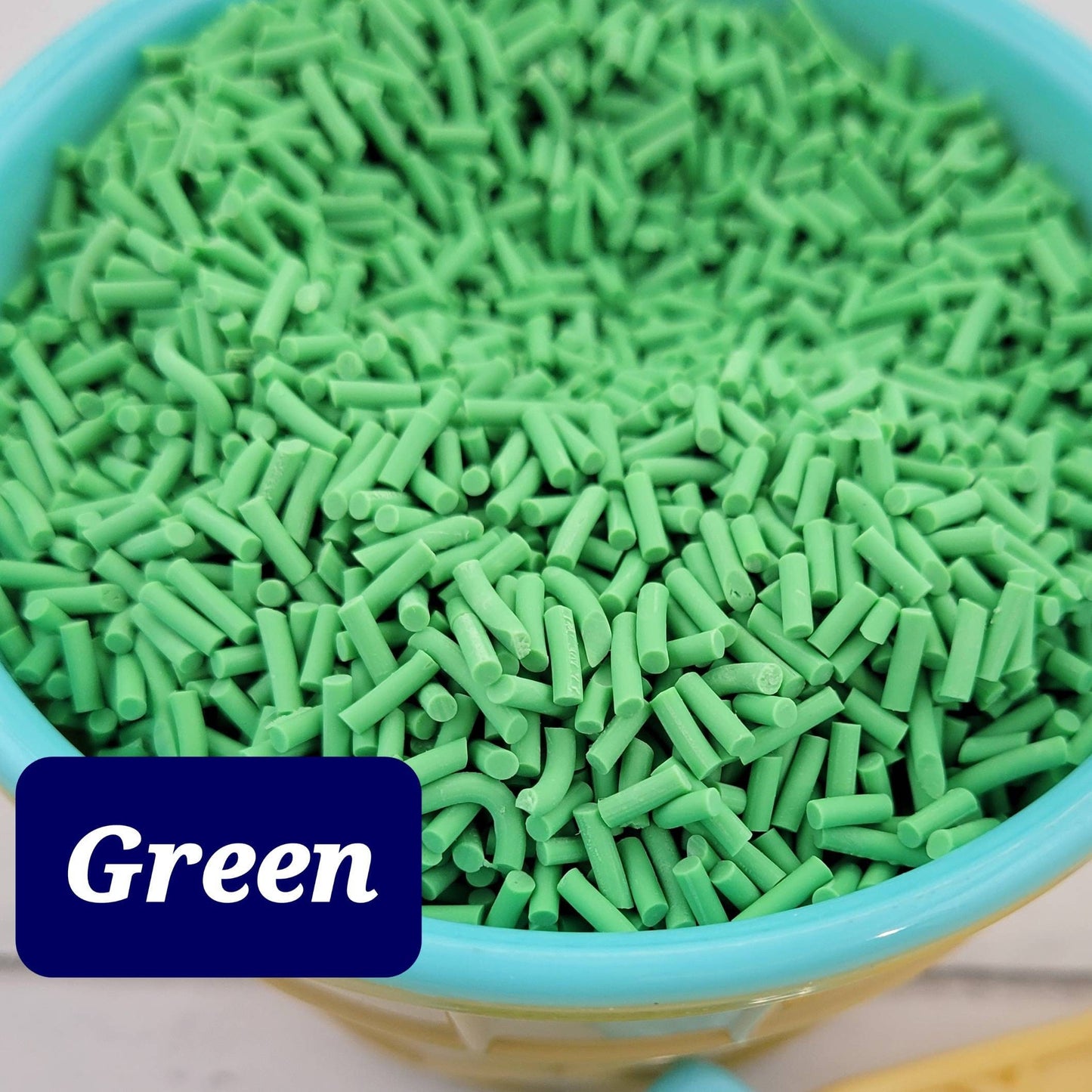 Fake Sprinkles, Green Sprinkles, Fake Bake Supplies, Slime Kit Embellishments, Craft Supplies, Fake Cake Sprinkles, Faux Sprinkles