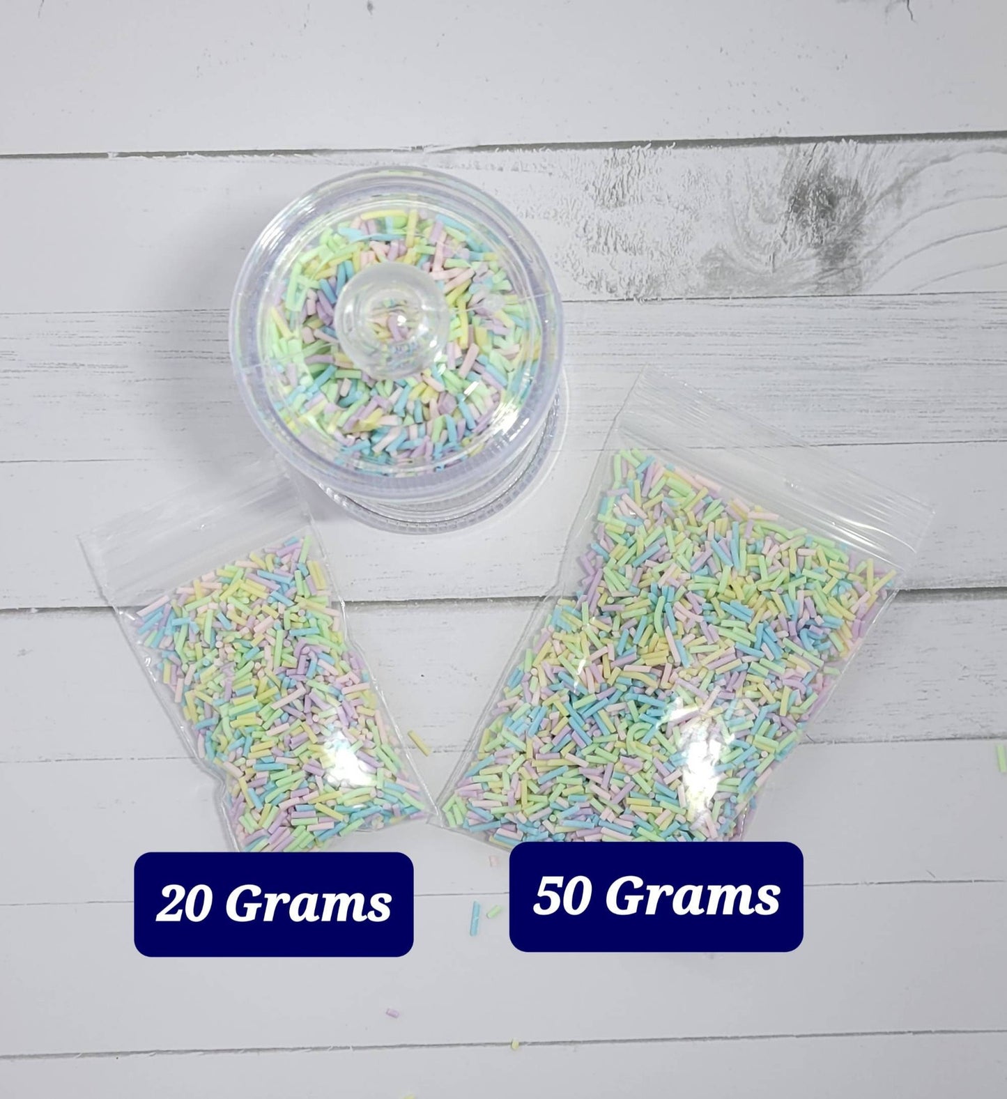 Pastel Mix, Fake Sprinkles, Faux Sprinkles, Fake Bake Supplies, Craft Supplies, I Spy kits Add ons, Slime Kit Add ons, Sprinkles