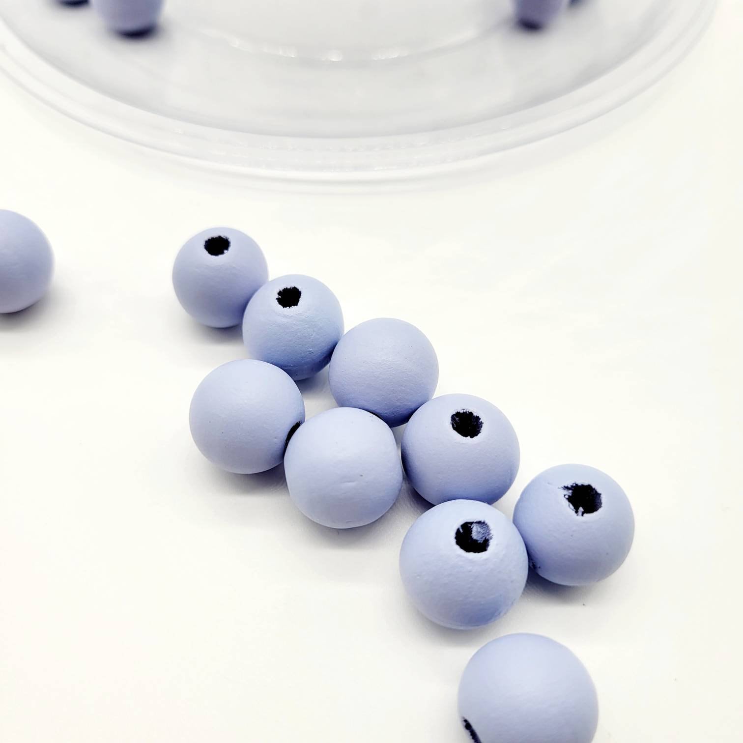 Wood Beads, 16 MM for Wood Garlands, Home Decor, Tiered Tray Decorations, Craft Projects, Handmade Jewelry, Wood Crafts