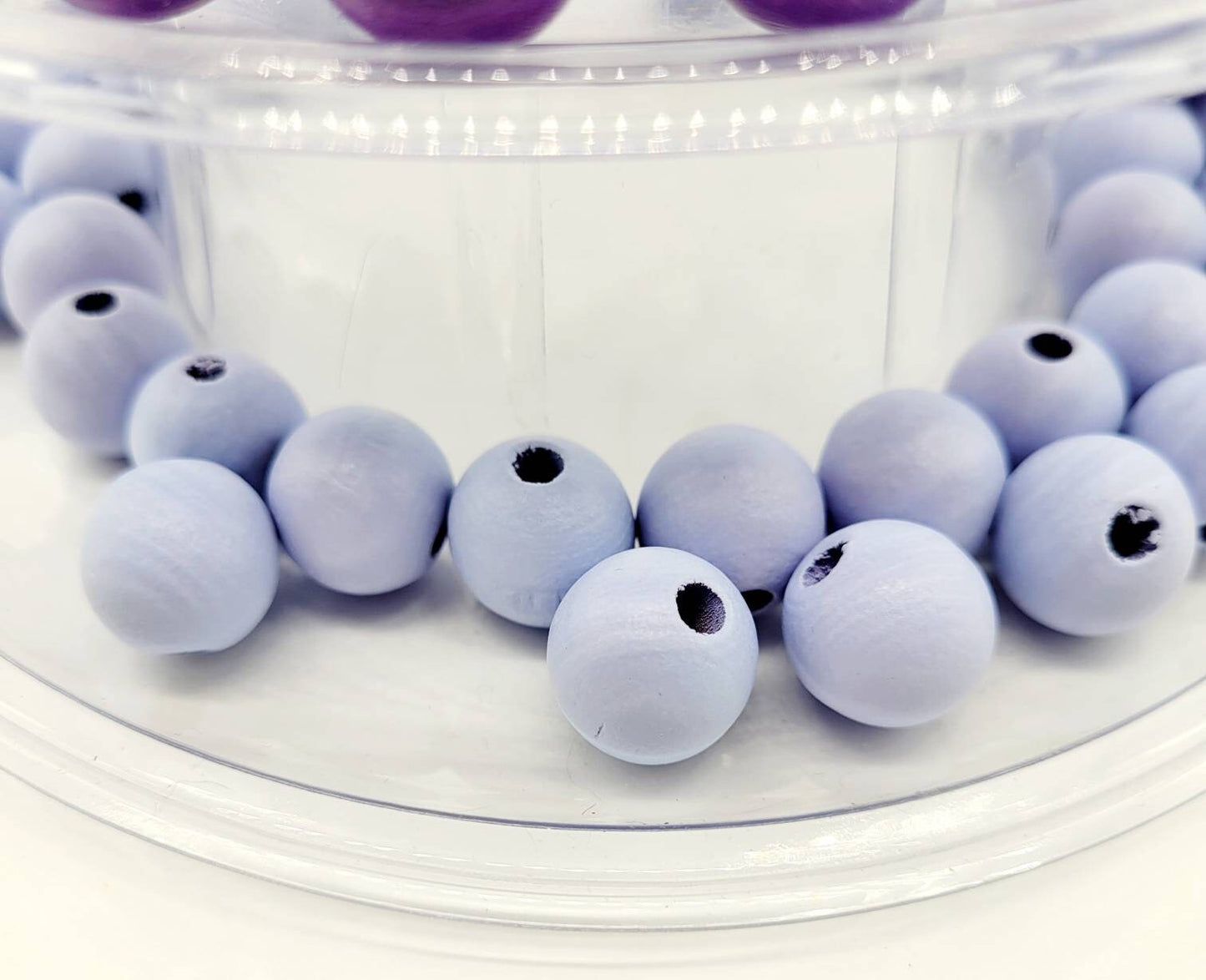 Wood Beads, 16 MM for Wood Garlands, Home Decor, Tiered Tray Decorations, Craft Projects, Handmade Jewelry, Wood Crafts