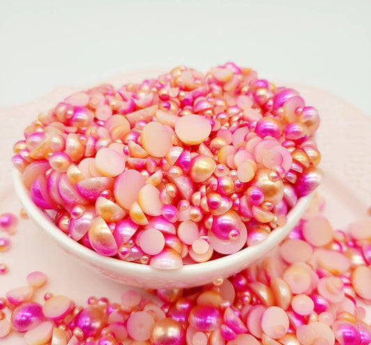 Multi Size Flatback Beads, Cabochons, Nail Art, Decoden, Fake Bake Beads, Mermaid, Unicorn Craft Beads, Costume Beads, Hairbow & Jewelry