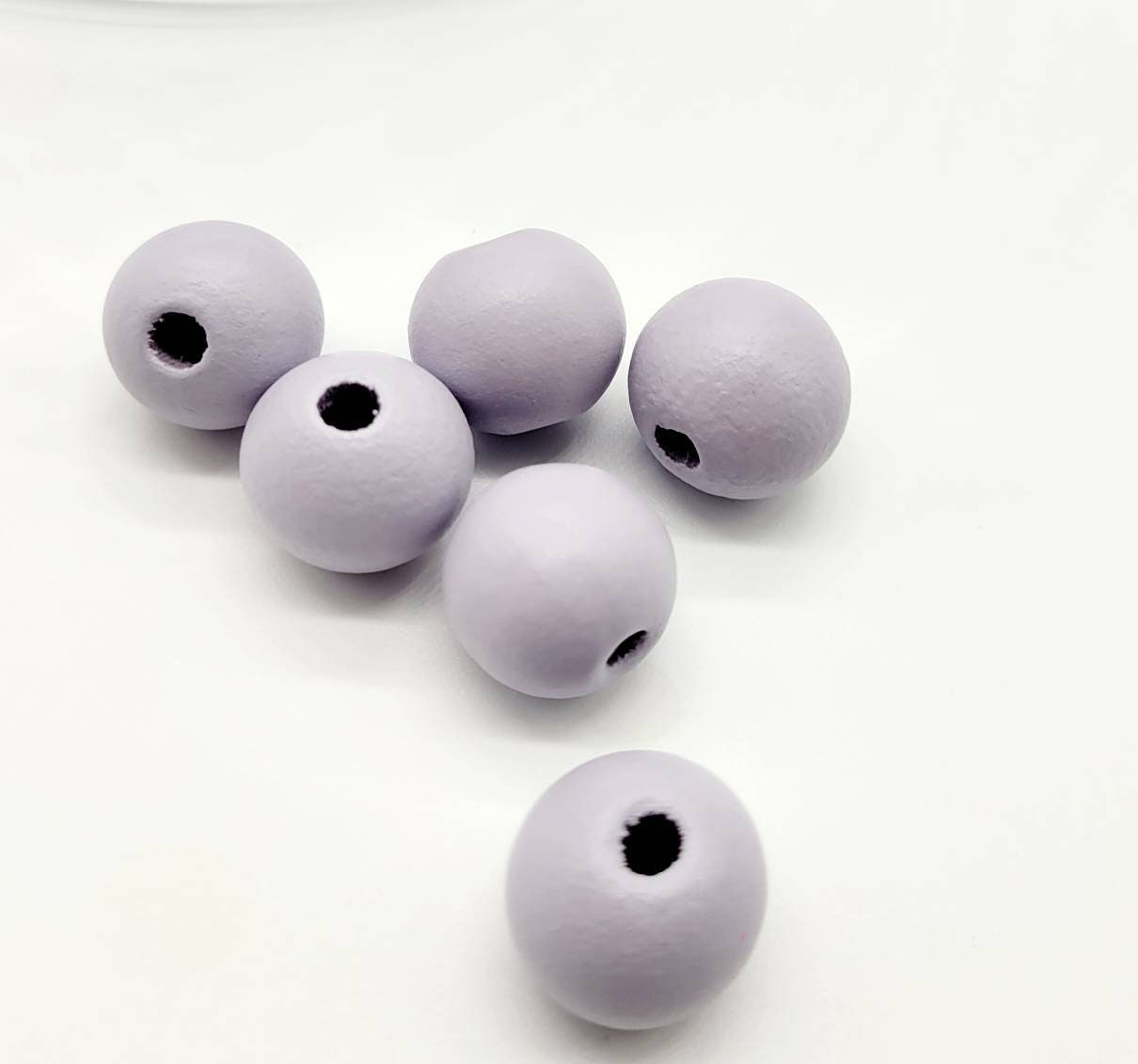 Wood Beads, 16 MM for Wood Garlands, Home Decor, Tiered Tray Decorations, Craft Projects, Handmade Jewelry, Wood Crafts