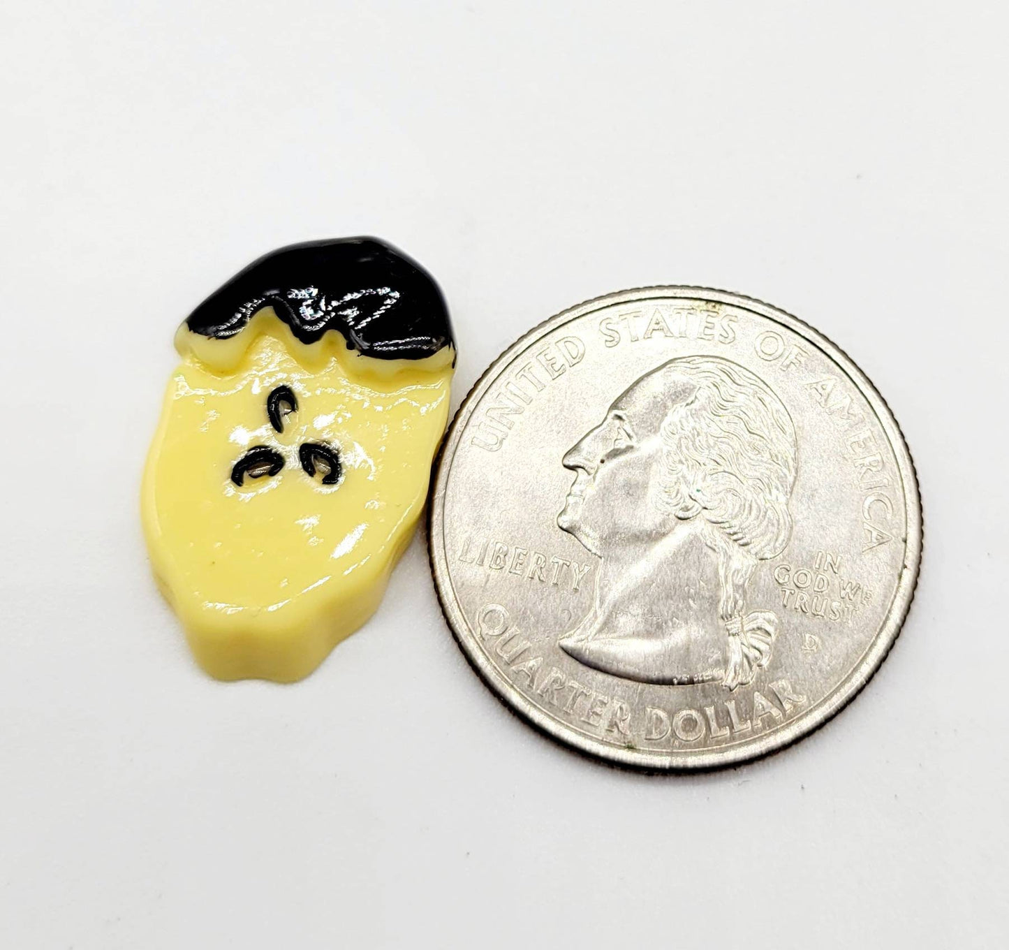 Chocolate Dipped Banana Slices, Shiny Resin Flatback Cabochons, Charms for jewelry crafting, add to Hairbows, barrettes and Fake Bake crafts