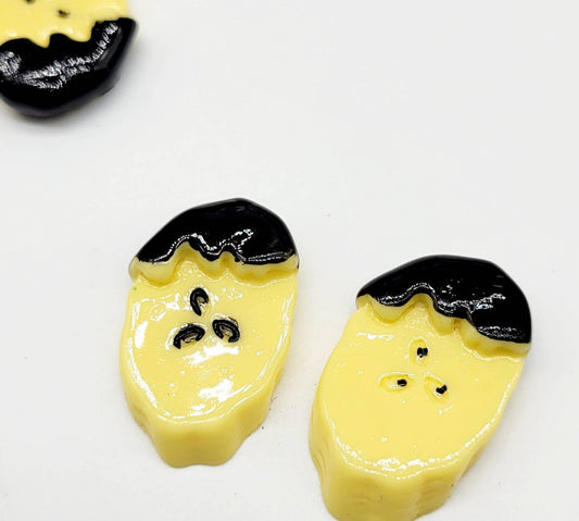 Chocolate Dipped Banana Slices, Shiny Resin Flatback Cabochons, Charms for jewelry crafting, add to Hairbows, barrettes and Fake Bake crafts