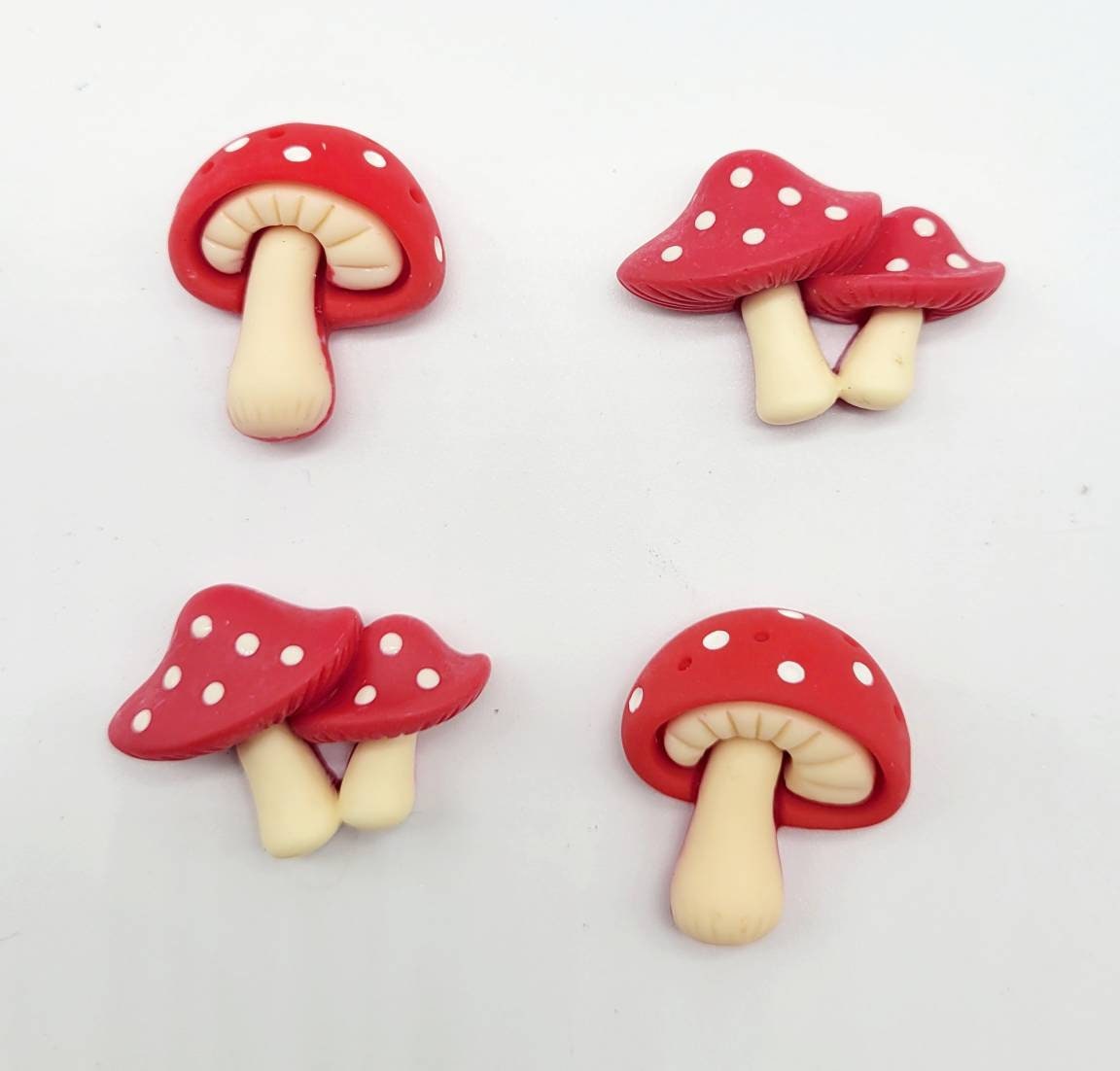 Mushrooms Kawaii Cabochons, Decoden, I Spy & Slime Kit Add ons, Hairbow Accents, Fake Bake Supplies, Charm Supplies for Jewelry