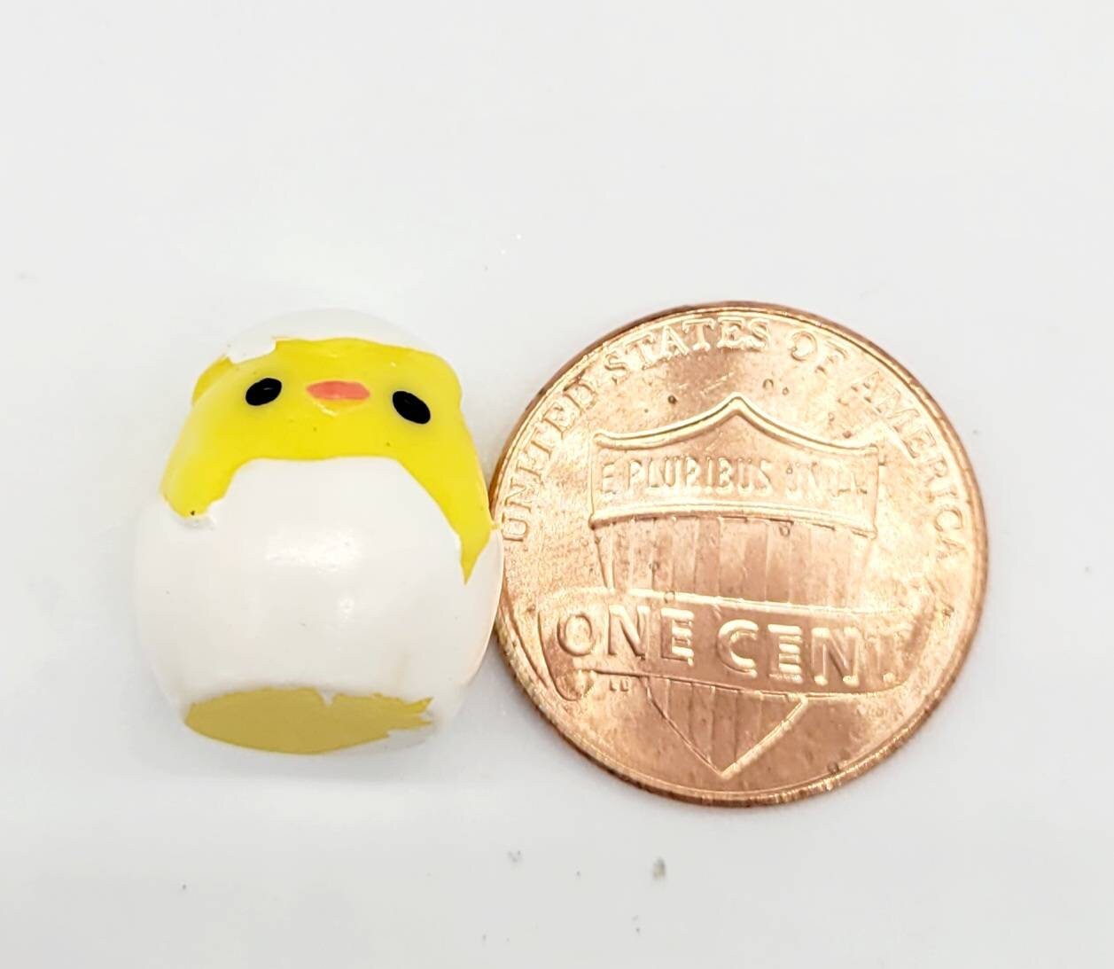 6 Miniature Yellow Chicken, Baby Chicken In Egg Shell, 3D Baby Chick, Easter Chickee, Cabochons, Bird, Jewelry Crafts, Kawaii, Chick