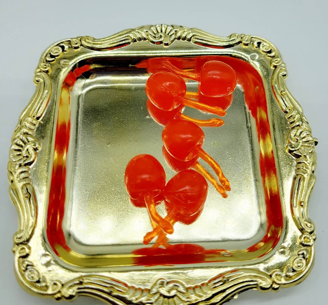 Fake Cherries on Stem, Mini Maraschino Cherries, Faux Food, Fake Bake Supplies, Red Cherries, Fake Food, Faux Baking, 3D