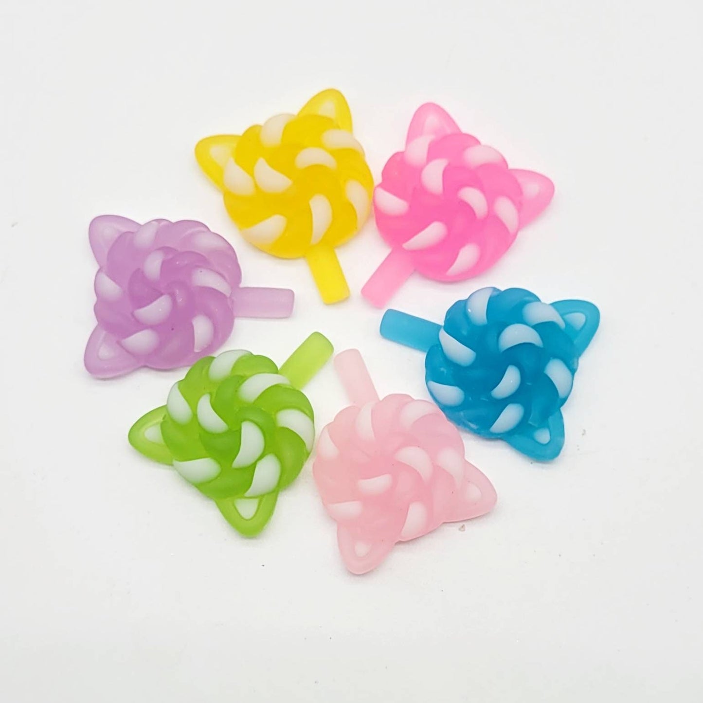 Fake lollipops, Kitty Kat Suckers, Flatback Cabochons, Cat Pops, Fake Bake Supplies, Feline, Jewelry Craft Supplies, Decoden, Kawaii