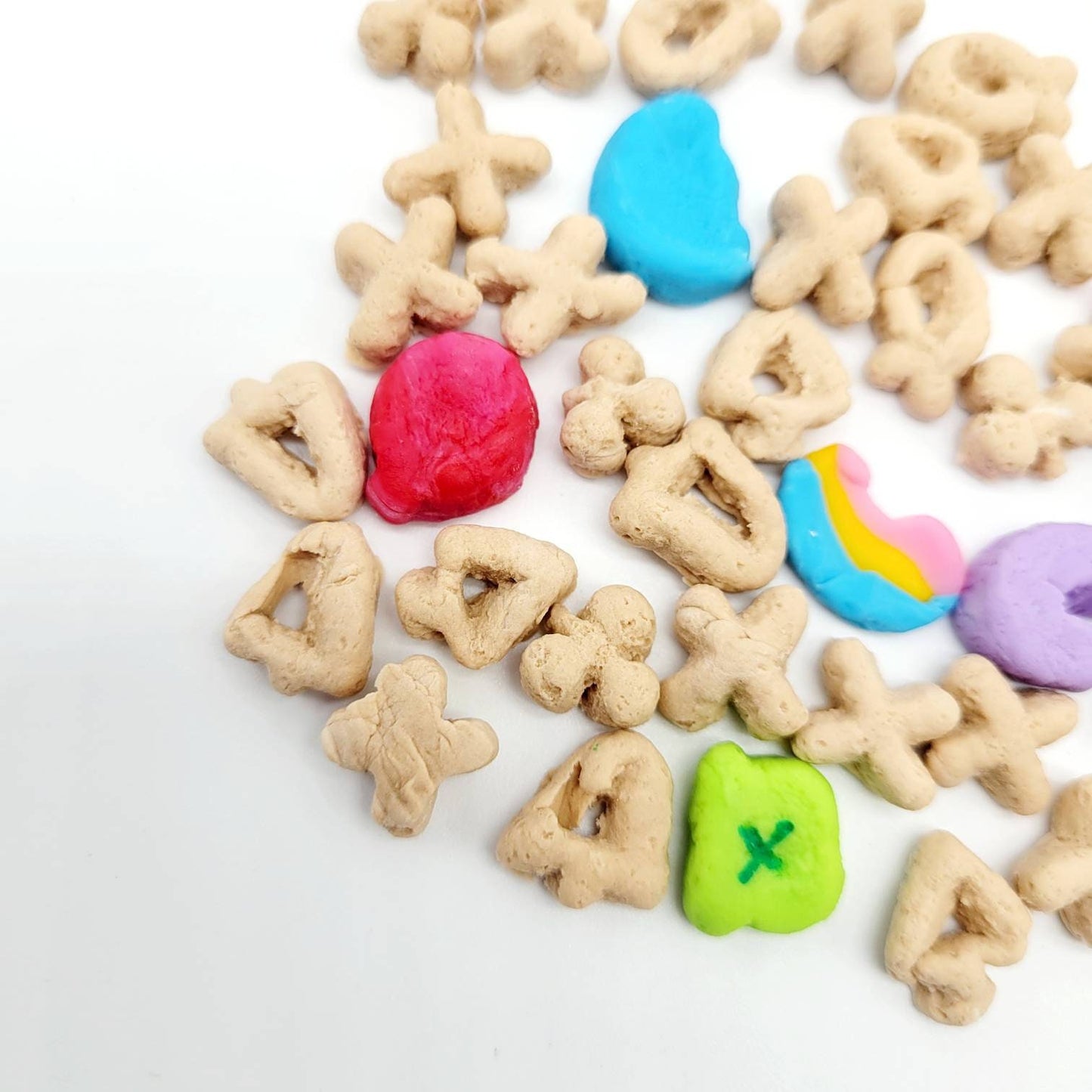 Faux Cereal with Faux Marshmallows, Shaped Marshmallows, Faux Leprechaun Cereal, Faux Food, Tumbler Embellishments