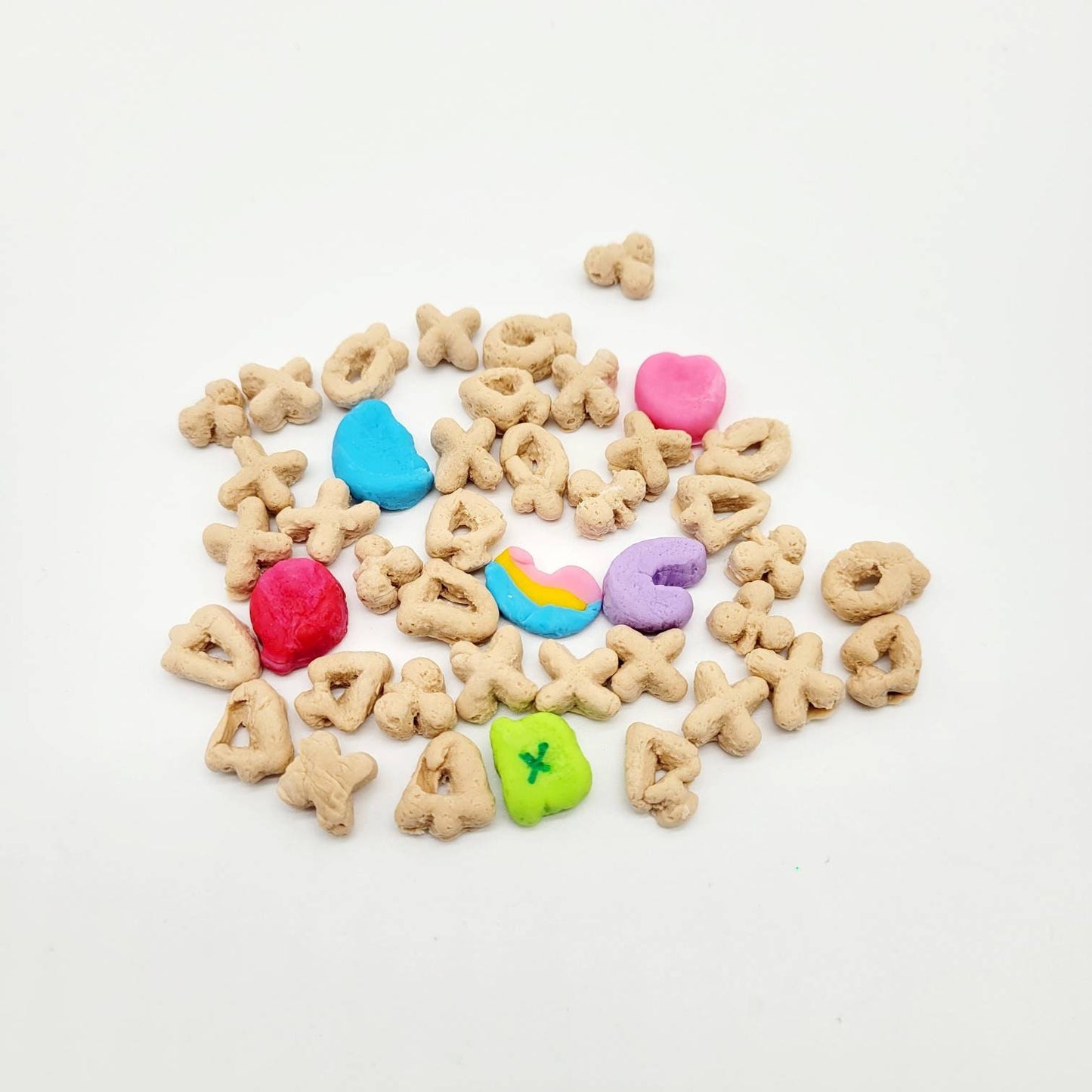 Faux Cereal with Faux Marshmallows, Shaped Marshmallows, Faux Leprechaun Cereal, Faux Food, Tumbler Embellishments