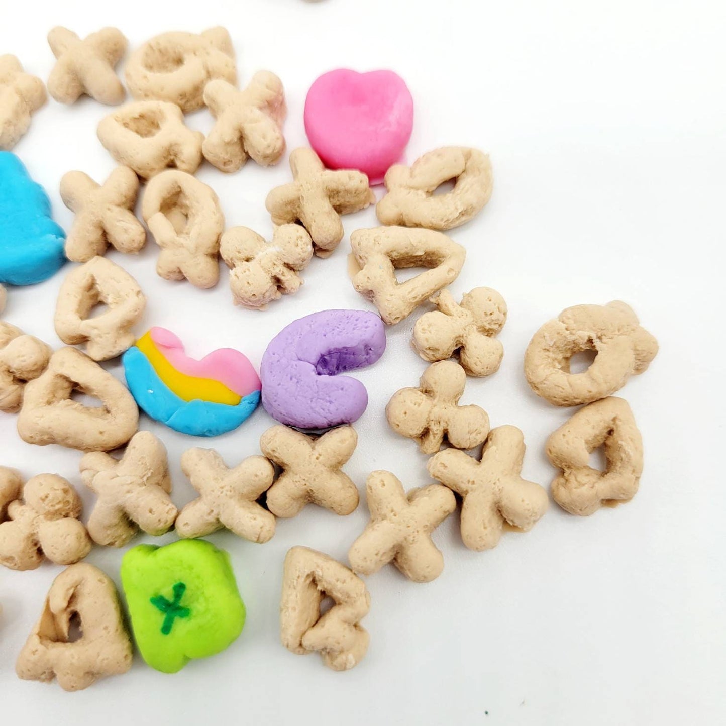 Faux Cereal with Faux Marshmallows, Shaped Marshmallows, Faux Leprechaun Cereal, Faux Food, Tumbler Embellishments