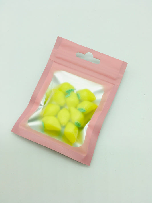 Lemon Cabochons, 3D, Mini Lemons, Faux Baking, Craft Supplies, Faux Fruit, Yellow Lemons