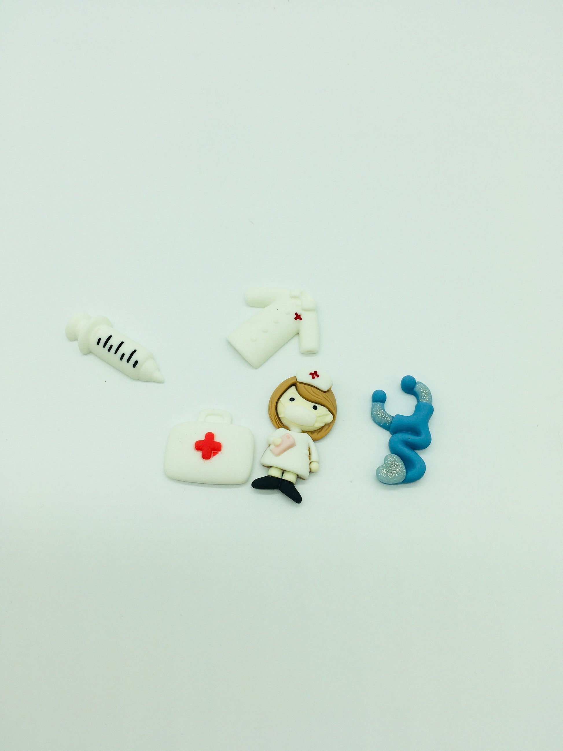 Nurse Cabochons, Doctor, Flat Back, Decoden, I Spy Kit Slime Kit Add ons, Scrapbooking , Faux Baking Supplies, Decoden, Jewelry Crafts
