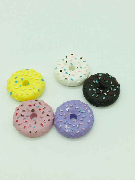 Donut Cabochons, Flat Back Cabochons, Decoden, Faux Baking Crafts,Fake Food, Hair Bow Accents