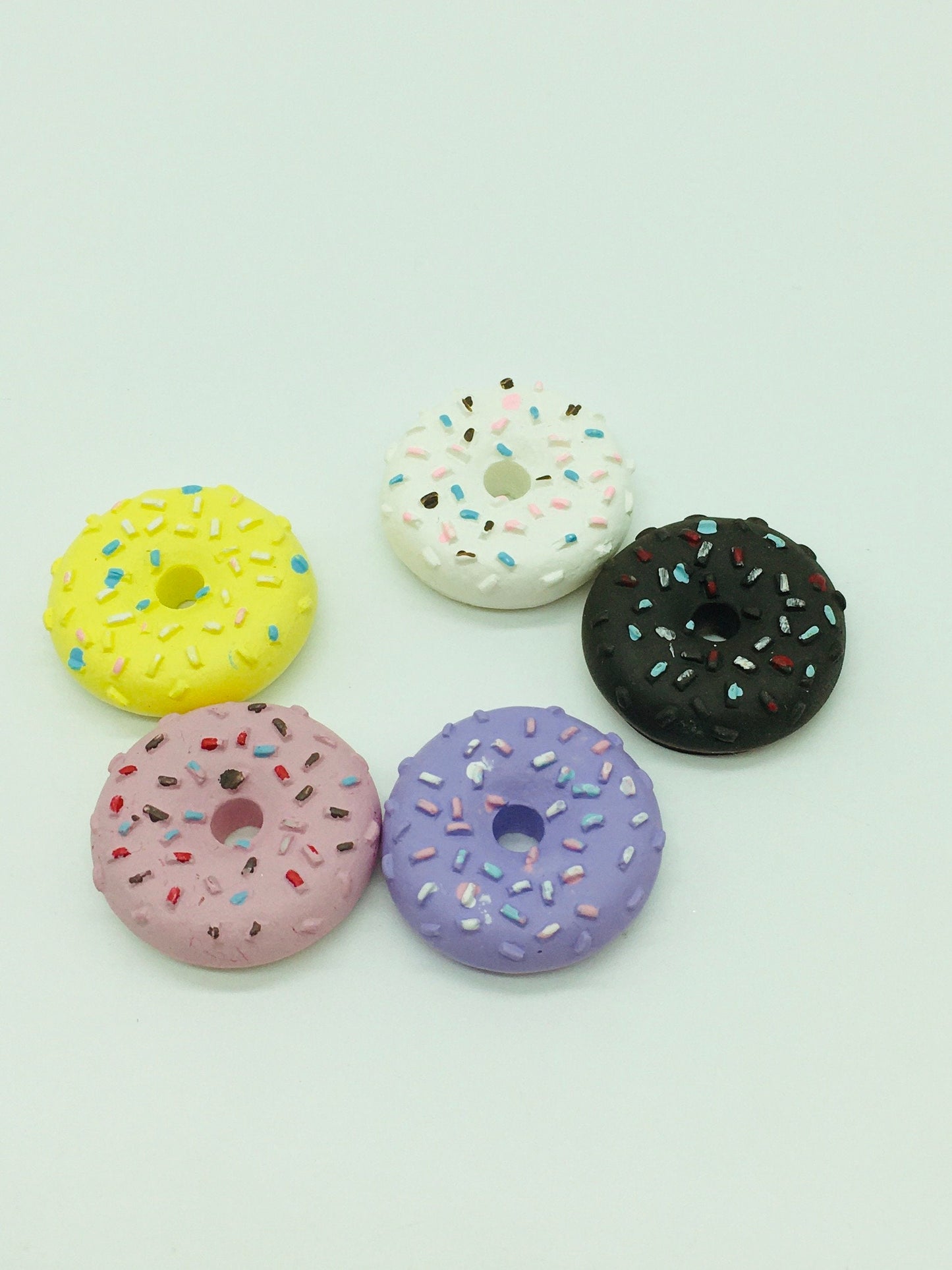 Donut Cabochons, Flat Back Cabochons, Decoden, Faux Baking Crafts,Fake Food, Hair Bow Accents