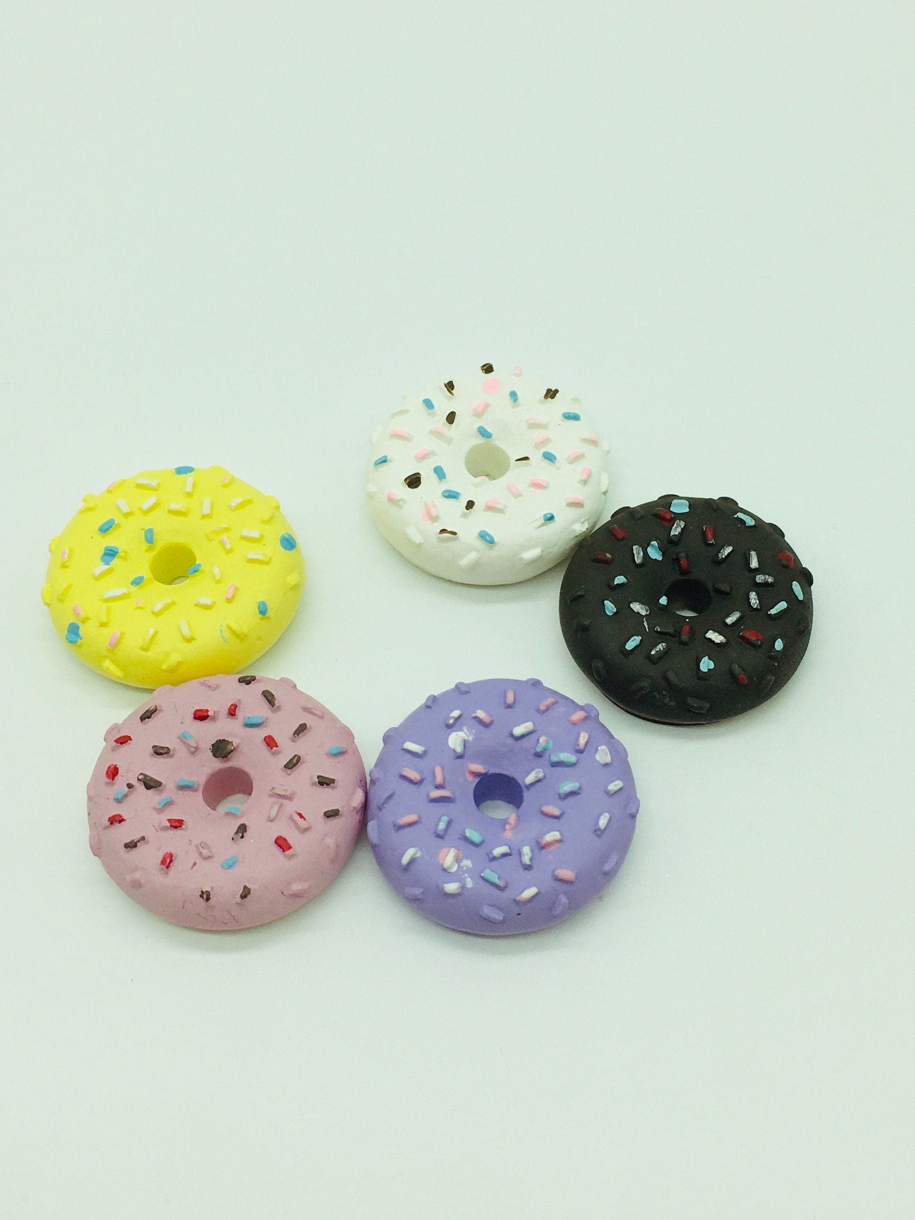 Donut Cabochons, Flat Back Cabochons, Decoden, Faux Baking Crafts,Fake Food, Hair Bow Accents