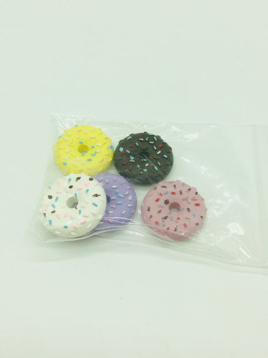 Donut Cabochons, Flat Back Cabochons, Decoden, Faux Baking Crafts,Fake Food, Hair Bow Accents