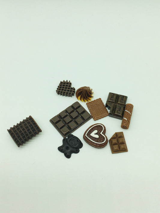 Chocolate Cabochons, Assorted Flat Back, Decoden, Fake Bakes, Tiered Tray Decor, Photo Props, Party Decor