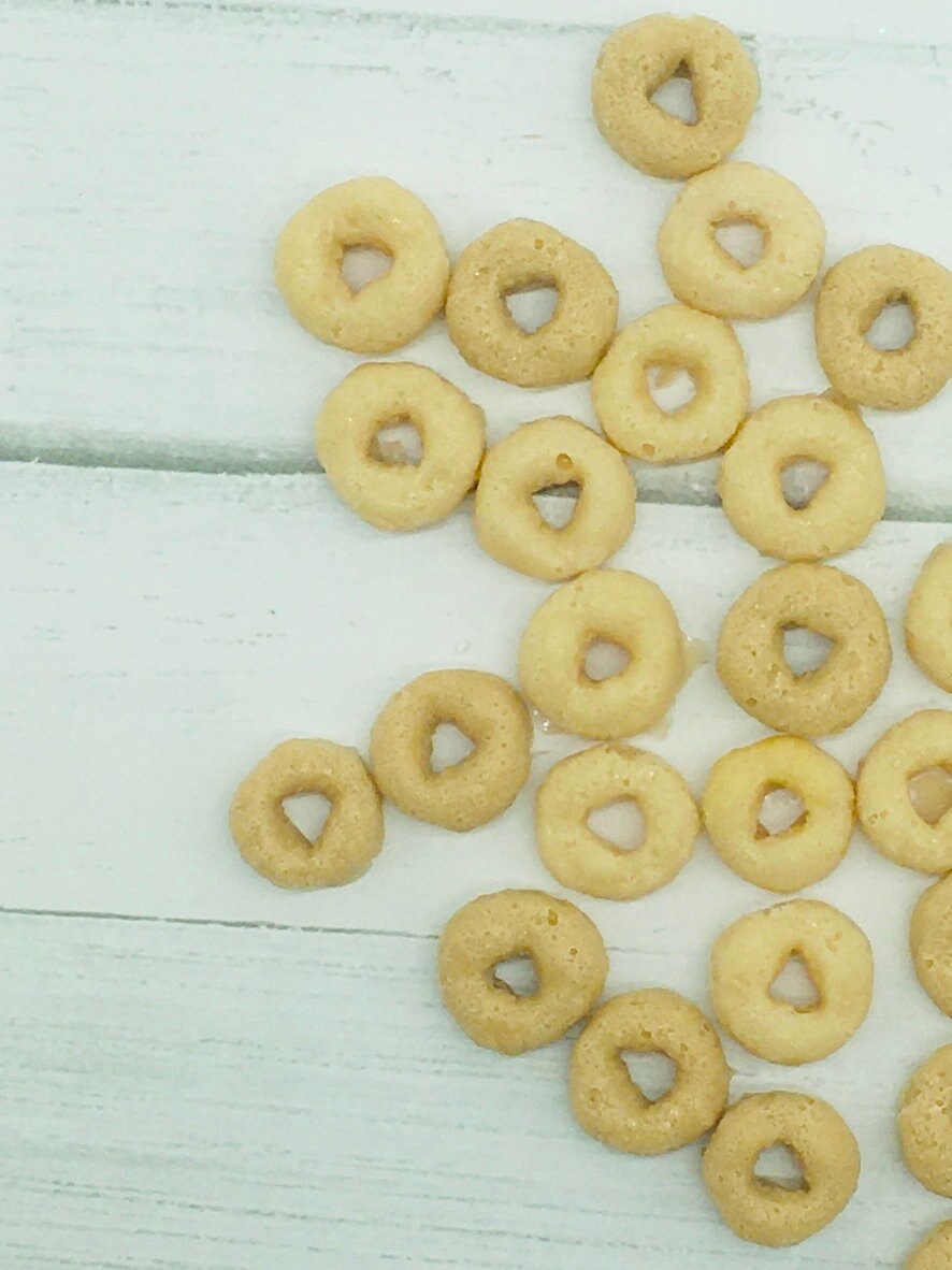 Faux Cereal, Faux toasted oat cereal, Decoden, Tiered Tray Decor, Photo Props, Party Decorations, Tumbler Craft Supplies, Home Staging