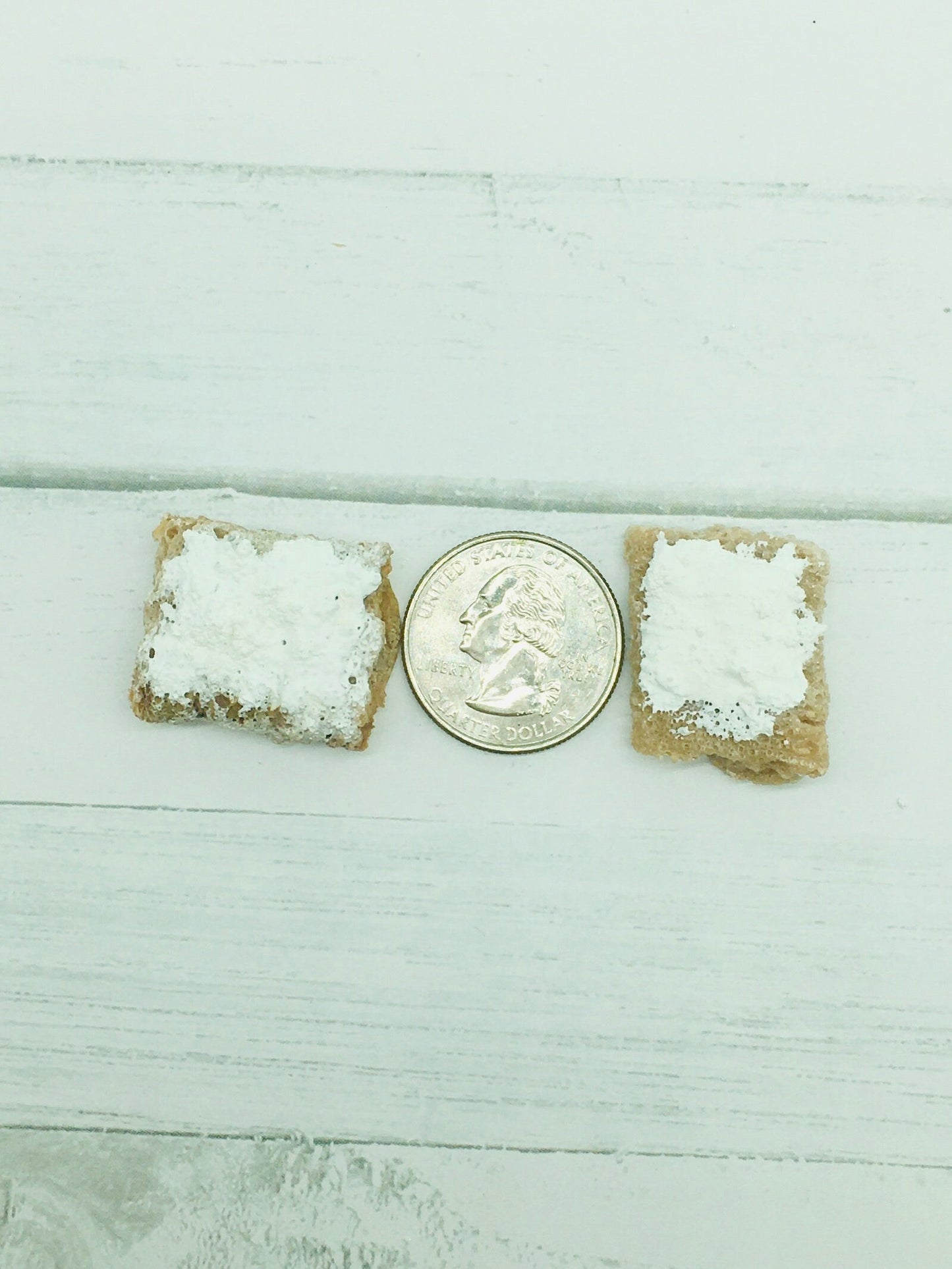 Faux Cereal, Fake Frosted Wheat Squares, Decoden, Fake Food, Photo Props, Kitchen Staging, Tiered Tray Decor, Fake Baking Crafts