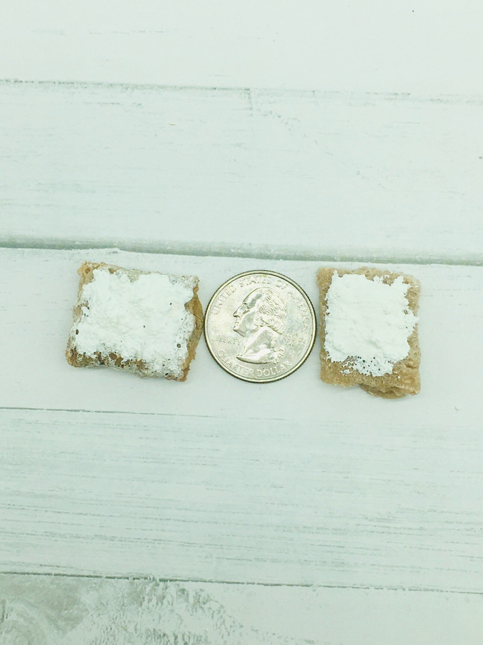 Faux Cereal, Fake Frosted Wheat Squares, Decoden, Fake Food, Photo Props, Kitchen Staging, Tiered Tray Decor, Fake Baking Crafts