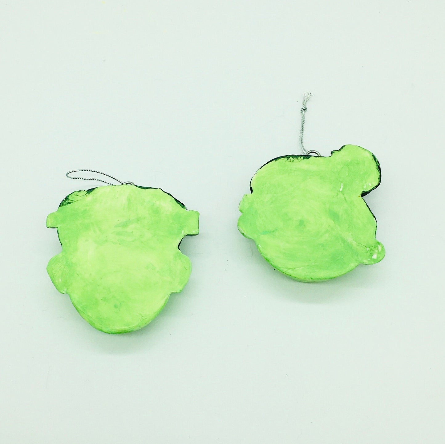 Halloween Ornaments, Monster & Bride Set, Clay Ornaments, Halloween Decorations