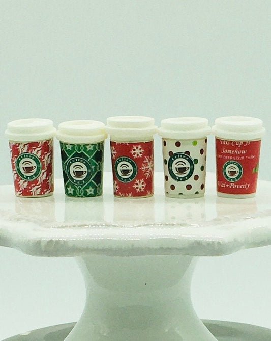 Coffee Cabochons, Mini Christmas Coffee Drinks, Jewelry Crafts, Kawaii, Fake Coffee Cups, Faux Baking Supplies