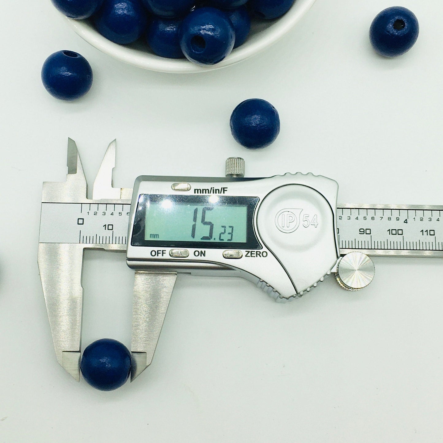 Wood Beads, Dark Blue Beads, Garland Beads, Home Decor, Tiered Tray Decorations, Craft Projects, Jewelry Craft Beads