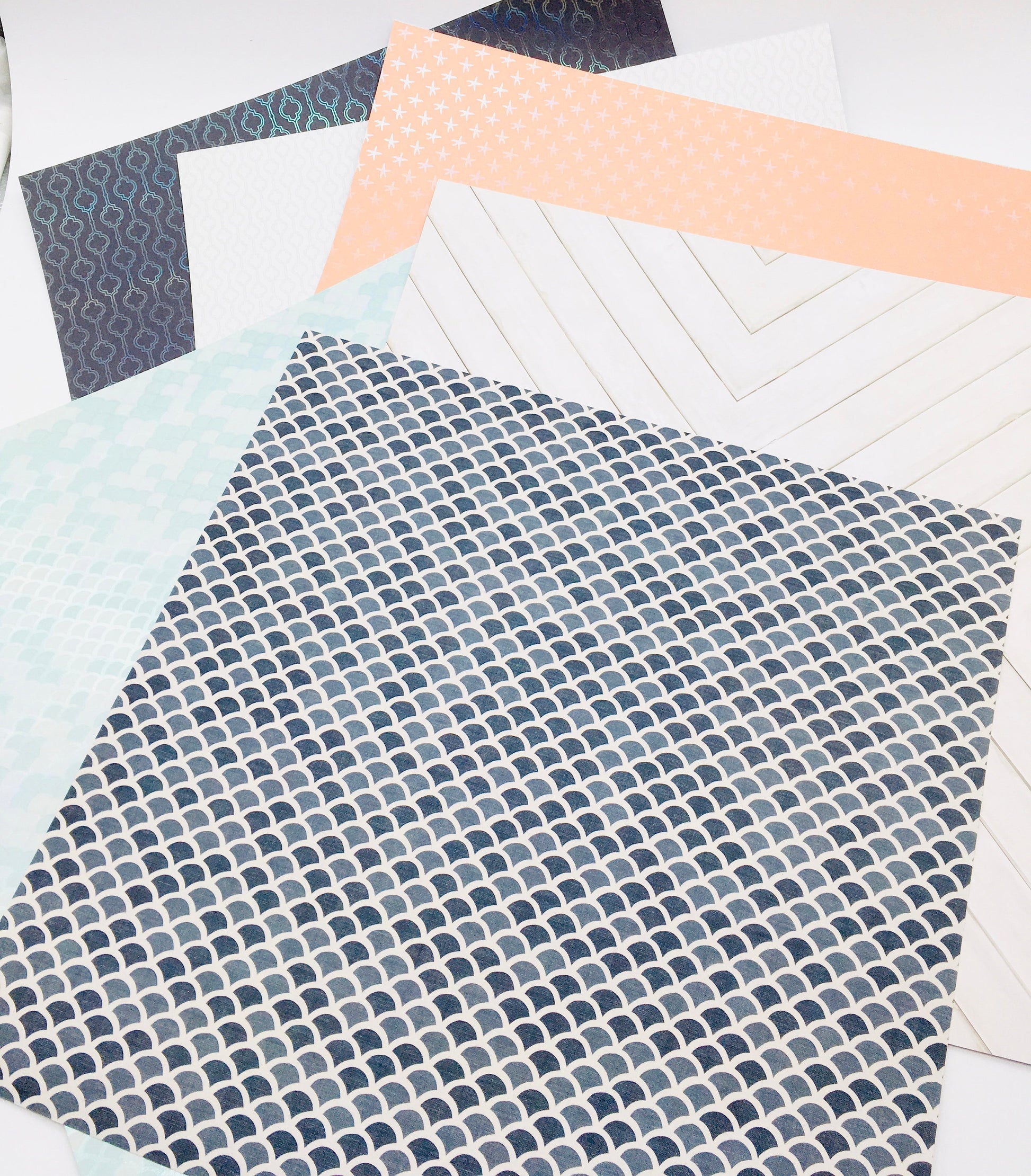 Scrapbook Paper Kit, Beach Theme, Shadow Box Kit, Junk Journaling Crafts, Wood Cutouts, Ribbon, Faux Starfish, Faux Sand Dollar, Lights