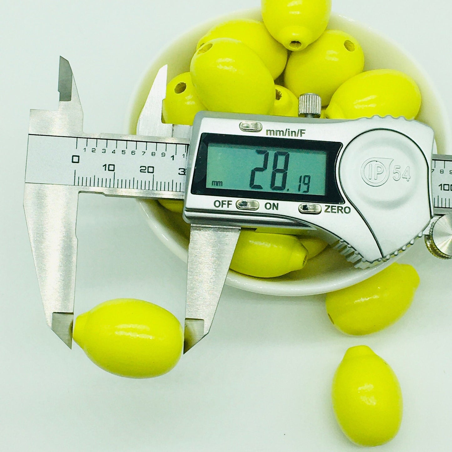 Wood Beads, Lemon Shaped, Craft Beads, Jewelry Crafts, Garland Beads, Citrus Beads