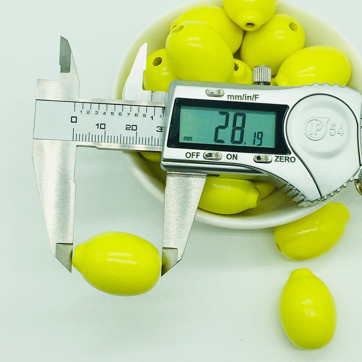 Wood Beads, Lemon Shaped, Craft Beads, Jewelry Crafts, Garland Beads, Citrus Beads