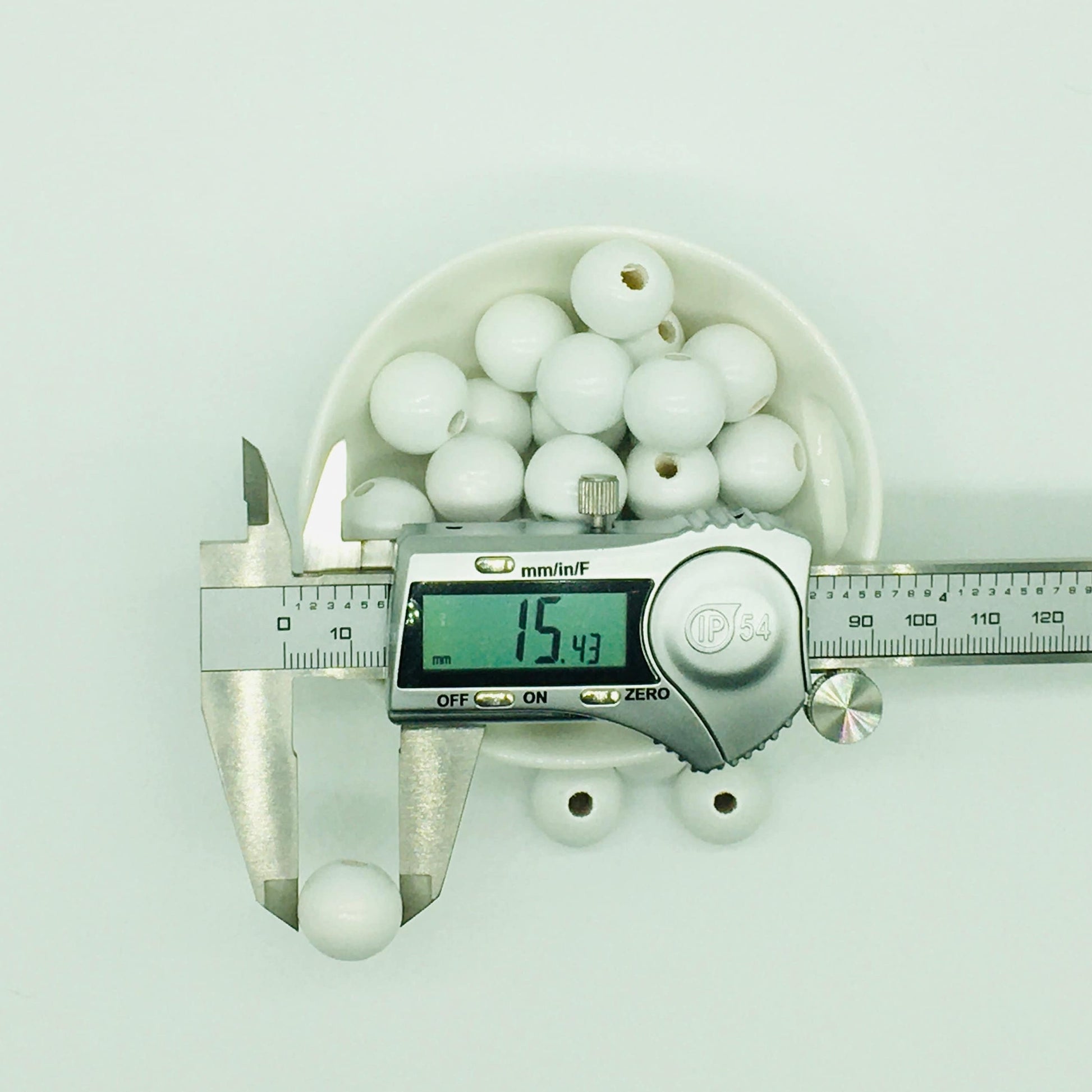 Wood Beads, White Beads, Garland Beads, Home Decor, Tiered Tray Decorations, Craft Projects, Jewelry Craft Beads