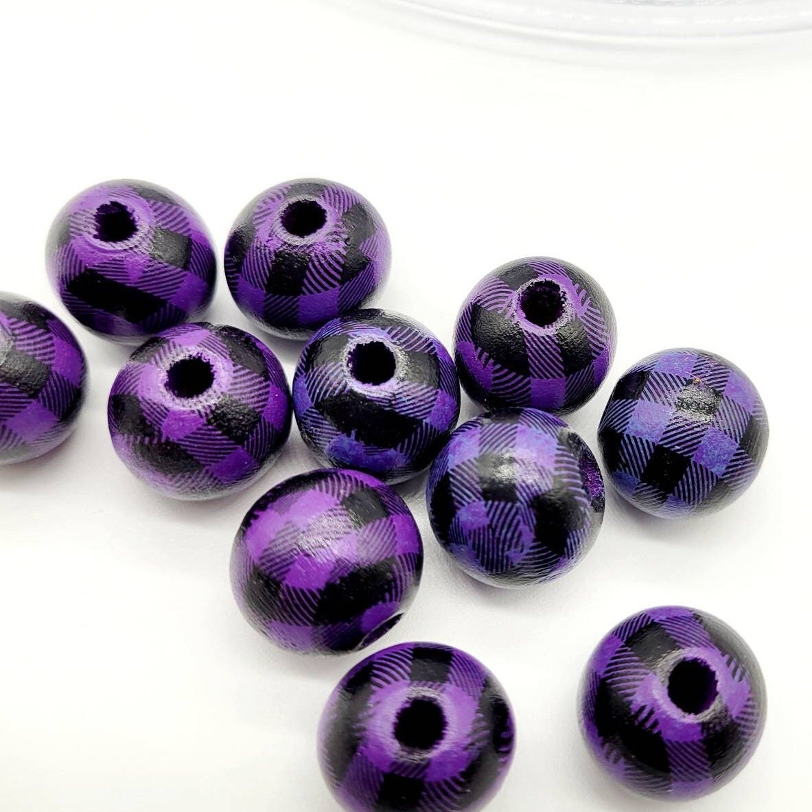 Wood Beads, 16 MM for Wood Garlands, Home Decor, Tiered Tray Decorations, Craft Projects, Handmade Jewelry, Wood Crafts